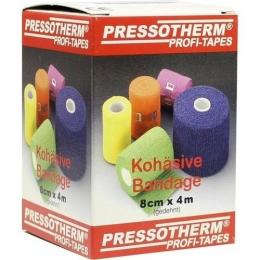 PRESSOTHERM Kohäsive Bandage 8 cmx4 m weiß 1 St.