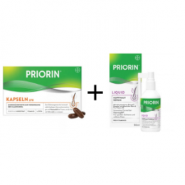 Priorin Kapseln 270 St + Liquid Pumplösung 50 ml
