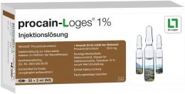 procain-loges 1% Injektionslösung 50 X 2 ml Ampullen
