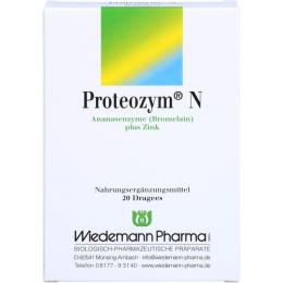 PROTEOZYM N Dragees 20 St. (11,4 g)