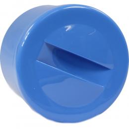 PROTHESENBEHÄLTER Kunststoff mit Deckel blau 1 St ohne