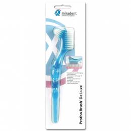 Protho Brush De Luxe Prothesenreiniger transp.blau 1 St Zahnbürste