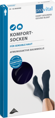 PROVITAL Komfortsocken men Gr.43-46 schwarz 2 St