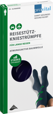 PROVITAL Reisekniestrmpfe Gr.43-46 schwarz 2 St