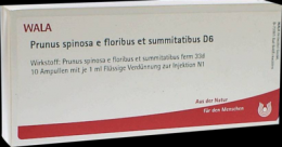 PRUNUS SPINOSA E floribus et summitatibus D 6 Amp. 10X1 ml