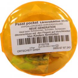 PSSST Pocket Ohrverschluss bunt 4 St ohne