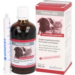 PULMO ALFA Ergänzungsfutterm.flüss.f.Hunde/Katzen 100 ml