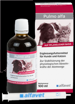 PULMO ALFA Ergnzungsfutterm.flss.f.Hunde/Katzen 100 ml
