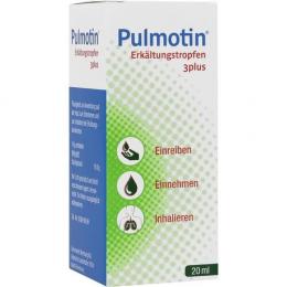 PULMOTIN Erkältungstropfen 3plus 20 ml