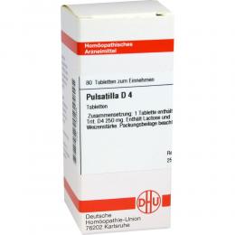 PULSATILLA D 4 Tabletten 80 St Tabletten