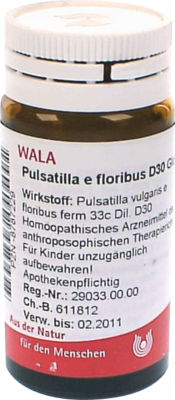 PULSATILLA E floribus D 30 Globuli 20 g