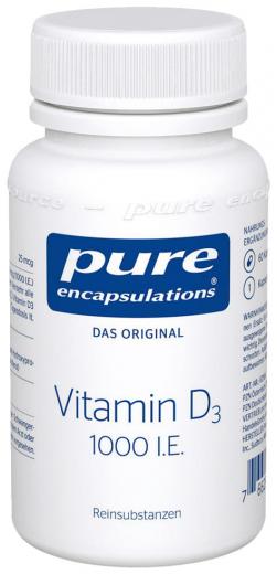 PURE ENCAPSULATIONS Vitamin D3 1000 I.E. Kapseln 60 St Kapseln
