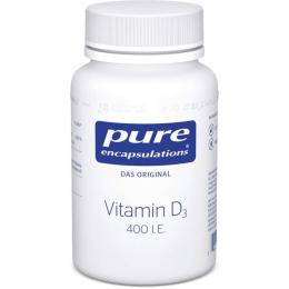 PURE ENCAPSULATIONS Vitamin D3 400 I.E. Kapseln 120 St.