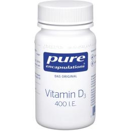 PURE ENCAPSULATIONS Vitamin D3 400 I.E. Kapseln 60 St. (11 g)