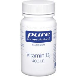 PURE ENCAPSULATIONS Vitamin D3 400 I.E. Kapseln 60 St.