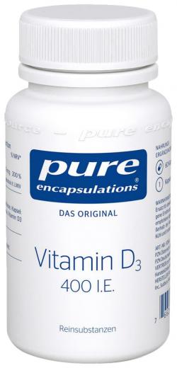 PURE ENCAPSULATIONS Vitamin D3 400 I.E. Kapseln 60 St Kapseln