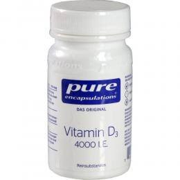 PURE ENCAPSULATIONS Vitamin D3 4000 I.E. Kapseln 60 St Kapseln