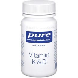 PURE ENCAPSULATIONS Vitamin K & D Kapseln 60 St. (18 g)