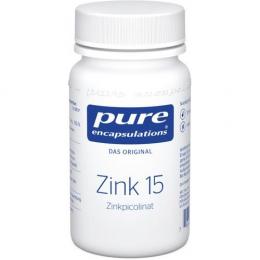 PURE ENCAPSULATIONS Zink 15 Zinkpicolinat Kapseln 30 St. (5 g)