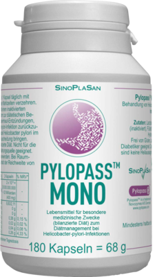 PYLOPASS MONO 200 mg bei Helicobacter pylori Kaps. 180 St