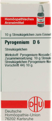 PYROGENIUM D 6 Globuli 10 g