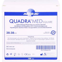 QUADRA MED square 38x38 mm Strips Master Aid 100 St.