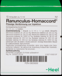 RANUNCULUS HOMACCORD Ampullen 10 St