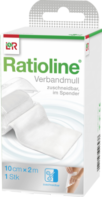 RATIOLINE acute Verbandmull 10 cmx2 m gerollt 1 St