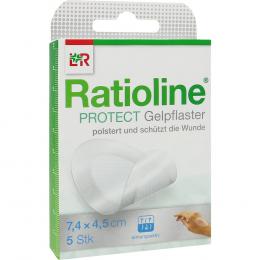 RATIOLINE protect Gelpflaster 4,5x7,4 cm 5 St Pflaster