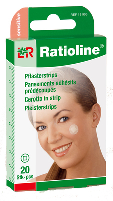 RATIOLINE sensitive Pflasterstrips rund 20 St