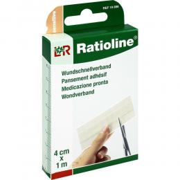 Ratioline sensitive Wundschnellverband 4cmx1m 1 St Pflaster