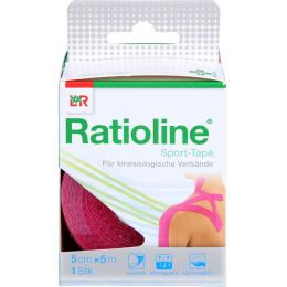 RATIOLINE Sport-Tape 5 cmx5 m pink 1 St.