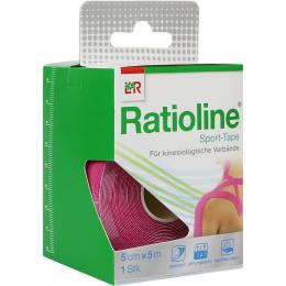 RATIOLINE Sport-Tape 5 cmx5 m pink 1 St Pflaster
