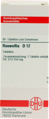 RAUWOLFIA D 12 Tabletten 80 St