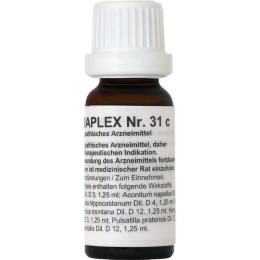 REGENAPLEX Nr.31 c Tropfen zum Einnehmen 15 ml