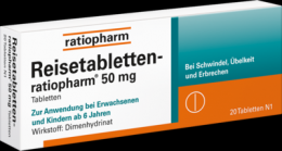 REISETABLETTEN-ratiopharm 20 St