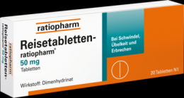 REISETABLETTEN-ratiopharm 20 St