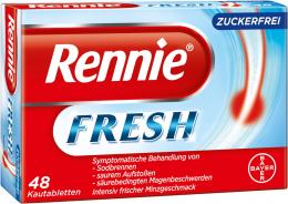 Ein aktuelles Angebot für Rennie Fresh Kautabletten 48 St Kautabletten Sodbrennen - jetzt kaufen, Marke Bayer Vital GmbH Geschäftsbereich Selbstmedikation.