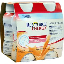 Ein aktuelles Angebot für Resource energy Aprikose 4 X 200 ml Flüssigkeit  - jetzt kaufen, Marke Nestle Health Science (Deutschland) GmbH.