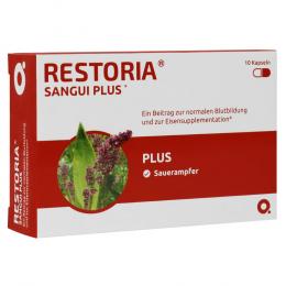 Ein aktuelles Angebot für RESTORIA SANGUI PLUS Kapseln 10 St Kapseln  - jetzt kaufen, Marke IMstam healthcare GmbH.