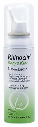 RHINOCLIR Baby & Kind Nasendusche Lösung 100 ml Lösung