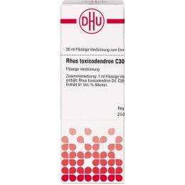 RHUS TOXICODENDRON C 30 Dilution 20 ml