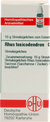 RHUS TOXICODENDRON C 6 Globuli 10 g