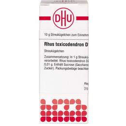 RHUS TOXICODENDRON D 10 Globuli 10 g
