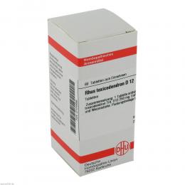 Ein aktuelles Angebot für RHUS TOXICODENDRON D 12 Tabletten 80 St Tabletten Naturheilmittel - jetzt kaufen, Marke DHU-Arzneimittel GmbH & Co. KG.