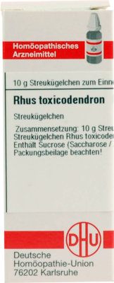 RHUS TOXICODENDRON D 200 Globuli 10 g