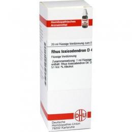 RHUS TOXICODENDRON D 4 Dilution 20 ml