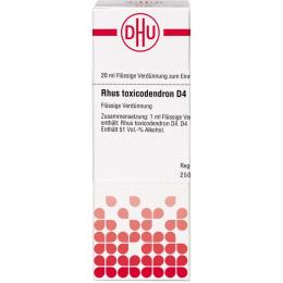 RHUS TOXICODENDRON D 4 Dilution 20 ml