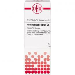 RHUS TOXICODENDRON D 6 Dilution 20 ml