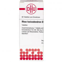 RHUS TOXICODENDRON D 6 Tabletten 80 St.